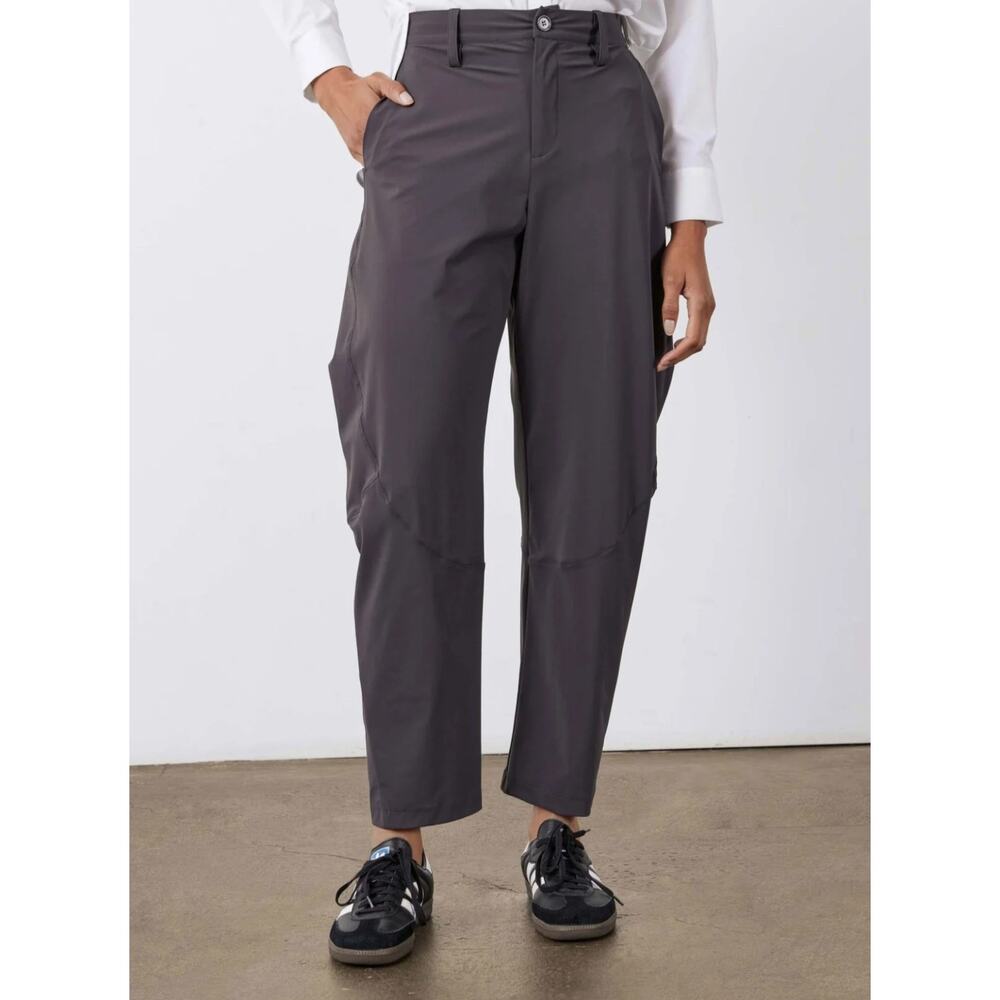 Ruti Women's The Wide-Ish Elastic Waist Pants In Graphite 6P - Picture 3 of 8